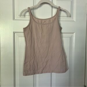 New York & Company Cream Cotton Camisole Tank